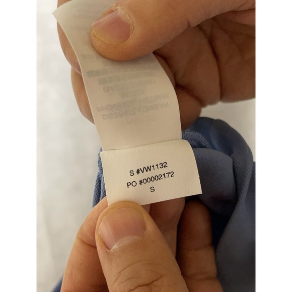 Vuori Polo Shirt Women S Isle Blue Pique Tank 4 Way Stretch Wicking Performance - Picture 7 of 7